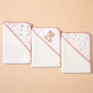 3-Piece Hooded Baby Towel Set