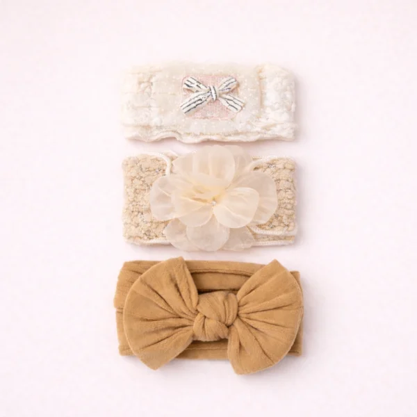 Elegant Baby Headband Set (3-Piece)