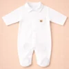 Classic Teddy Collared Baby Romper