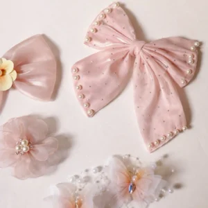 Blush Pearl Hair Accessories – 5 Piece Set