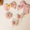 Blush Pearl Hair Accessories – 5 Piece Set